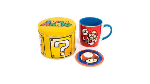 Super Mario - Let's go - Box métal, mug & sous Verre