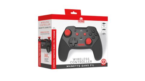 Manette Sans Fil Noire et Rouge pour Switch avec Câble 1M