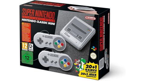 Console Super Nintendo Classic Mini Gris + 2 manettes + 21 jeux