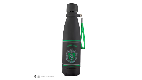 Gourde isotherme métal Harry Potter noire Serpentard Blason