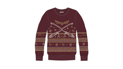 Pull de Noël enfant Harry Potter Quidditch holidays