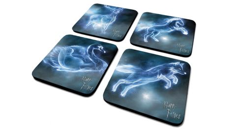 Set de 4 Sous-Verre Patronus Harry Potter